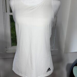 Adidas Ladies White Workout tennis top size medium